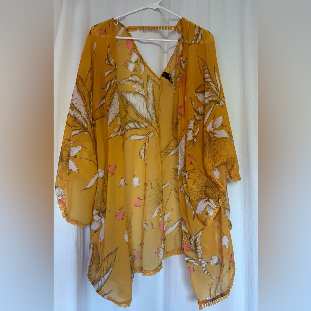 Yellow Floral Kimono